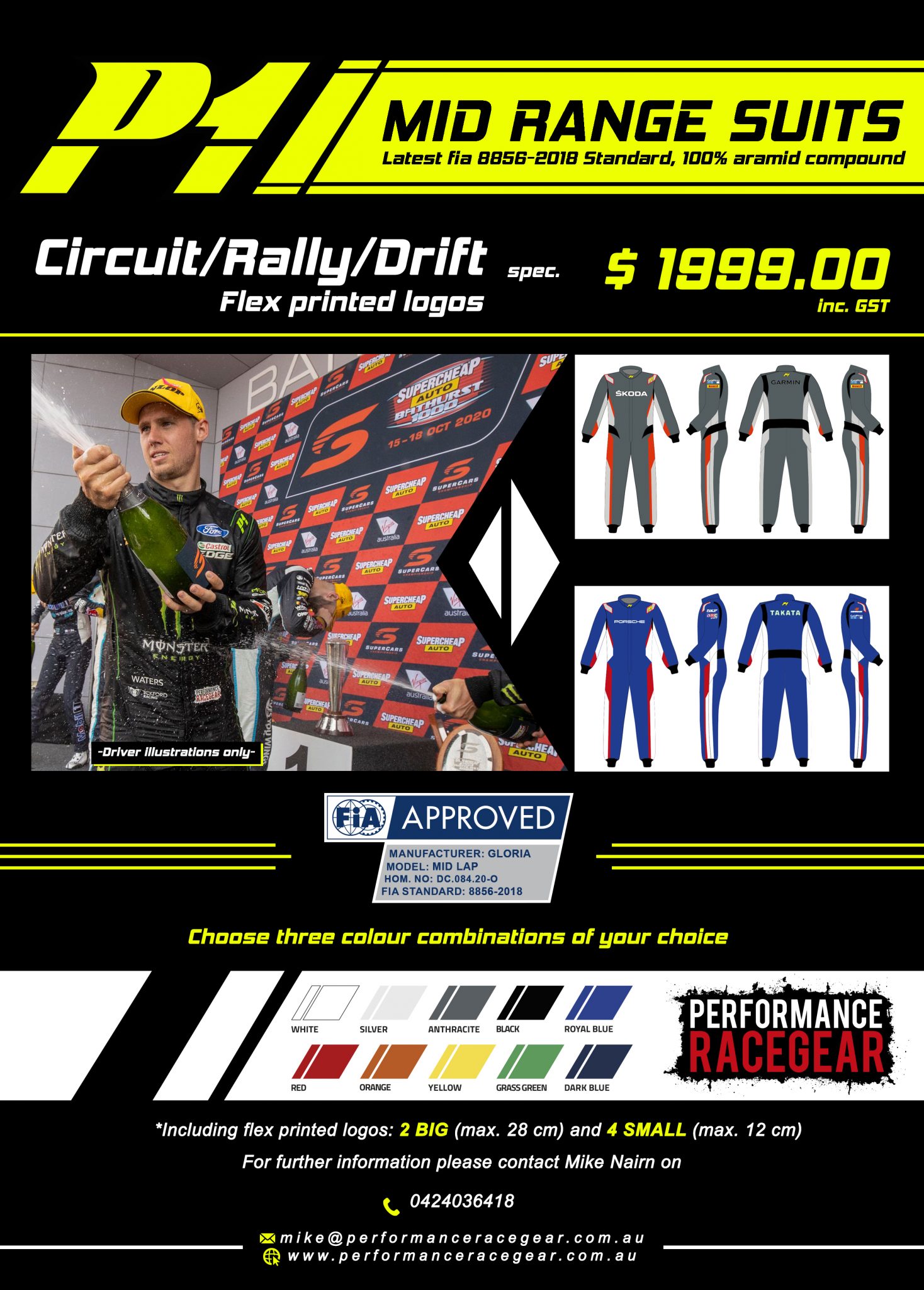 P1 CUSTOM FIA Racewear - Performance Racegear